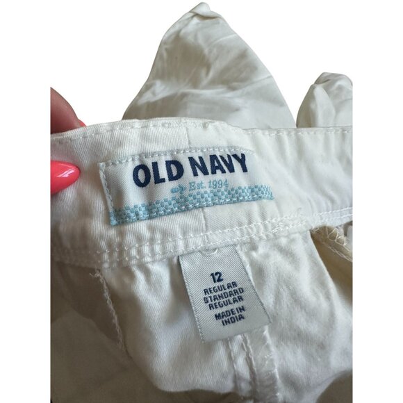 OLD NAVY Women's White Cuffed Shorts Size 12 - Picture 3 of 7